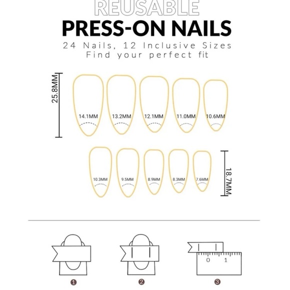 False nail 24pc natural delicate & comfortable - Picture 3 of 3